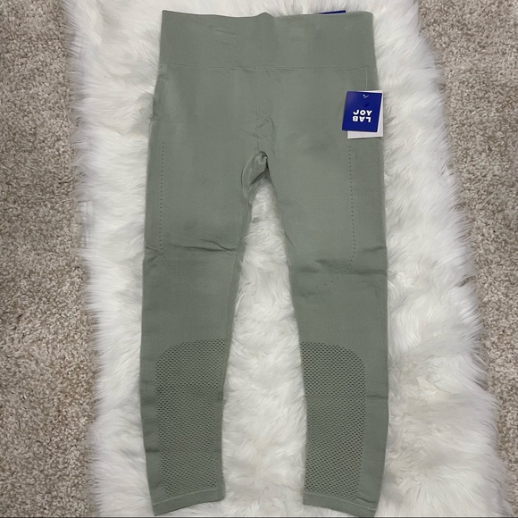 JoyLab High-Rise Seamless 7/8 Leggings_ Sage - Picture 3 of 6